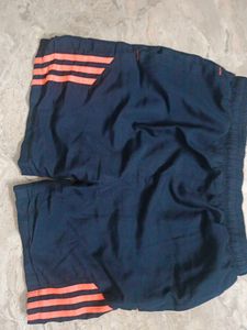 Adidas Navy Striped Shorts