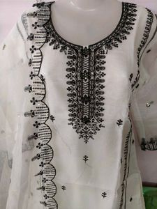 White Embroidered Salwar Kameez