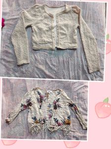 Cream Cardigan & Floral Kimono Set (women's)