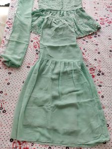 Sea Green Garara Set For Women