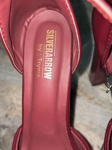 Froh Feet Women Heels Sandal (Maroon, 7)