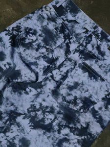 Tie-Dye Denim Pants