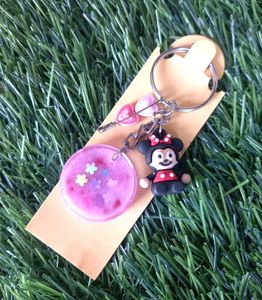 Resin Keychain || Minnie Mouse || Pink