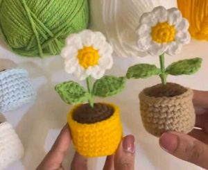 Crochet Flower Pot ( Medium)
