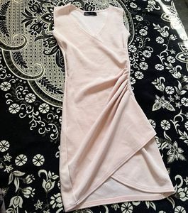 Pink Wrap Mini Dress