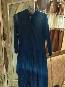 A Beautiful Navy Blue Colour Gown