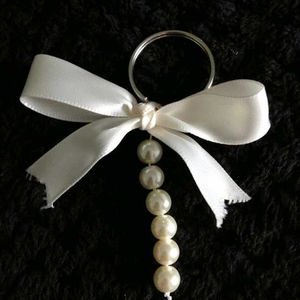 Crochet Bow Keychain