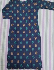 Blue Printed Kurti - Brand New