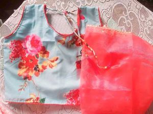 Floral Lehenga Choli Set for 3-4 years old girl