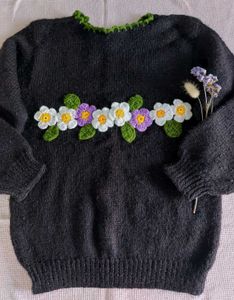Vintage Aesthetic Embroidered Preloved Sweater