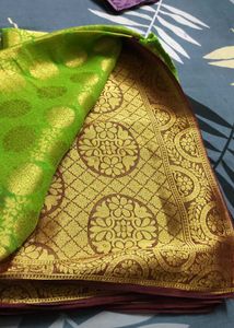 Elegant Green Silk Saree