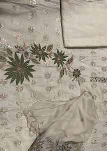 Elegant banarasi touched dress material