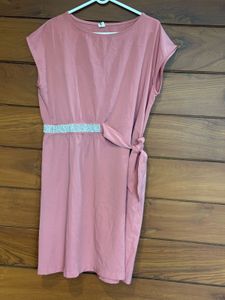 Pink Dress with Belt