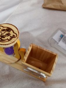 Cute Pen stand With Timer Sand