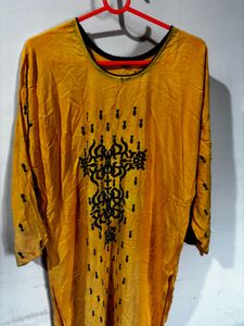 Ethnic Yellow Kurta - Size: L