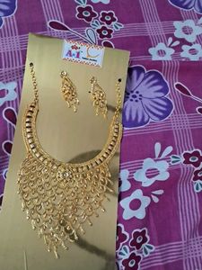 Gold-tone Necklace &amp; Earring Set