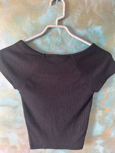 Pack Of 2 Ribbed Crop Tops