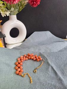 Coral Bead Bracelet