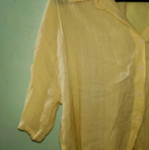 Yellow Button-Down Shirt