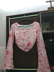 Floral Print Crop Top