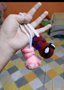 Crochet spiderman charm ✨