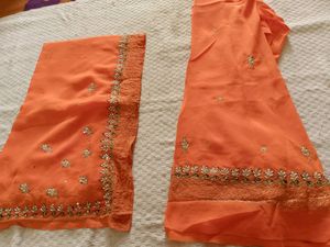 Unstiched Lahenga Choli Fabric With Dupatta
