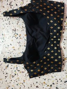 Black &amp; Gold Pattern Blouse