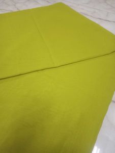 Plan Lime Green Colour Saree