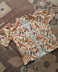Vintage Floral Print Top