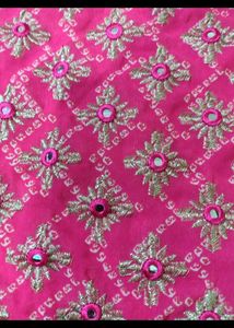 Pink Floral Embroidered Kurti