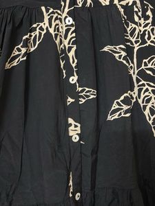 Leaf Print Dress cum gown