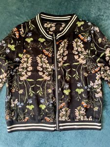 Floral Sheer Mesh Jacket