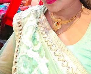 Awesome Beautiful Saree In Green Silk+Shine