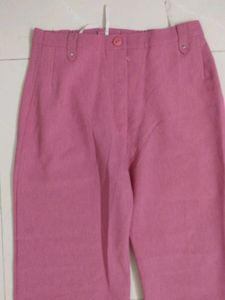 Pink Stylish Trouser For Women