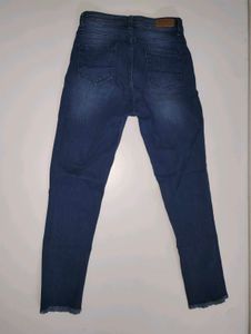 Ripped Dark Wash Denim Torn Jeans