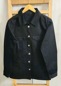 Embroidered Black Jacket Size-40
