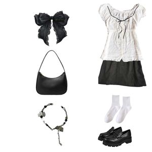 Office Siren Slit Black Skirt