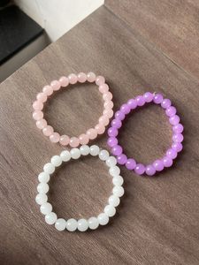 Glass beaded bracelets
