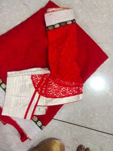 Beautiful Red Colour Saree