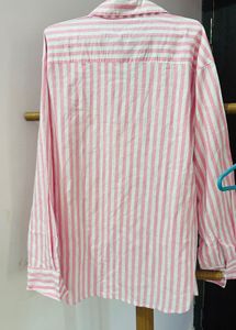 Striped Pink &amp; White Shirt