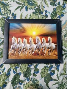 Vastu Runing Seven Horses Painting With