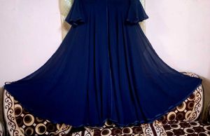 Very Beautiful Navy Blue 💙 long Gown