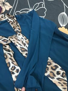 Partywear Teal Colour Top