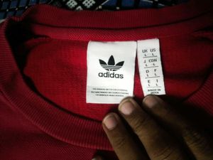 Adidas Red Sweatshirt