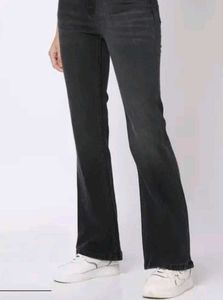 Dark Grey Flared Jeans