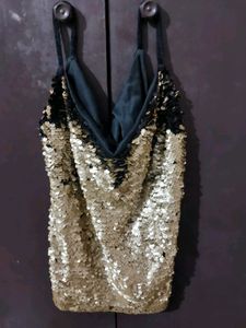 Shimmer Sleeveless Top, Party Wear