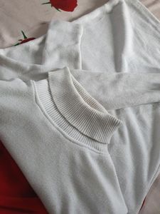 White Stretchable Tuttle Neck For Men/women