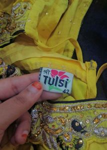 Elegant  Yellow Ethnic Gown