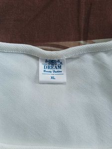 White Puff Sleeve Square Neck Top
