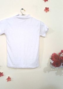 Combo Of A Grey Shirt N White Collared Top